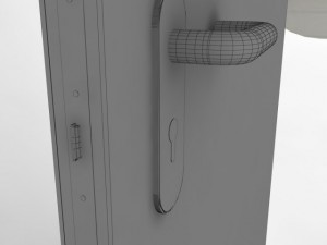 wood door 1 max 2008 3D Model