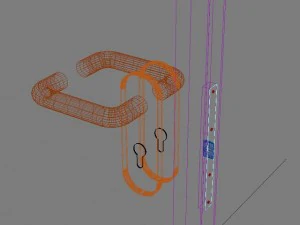 wood door 1 max 2008 3D Model