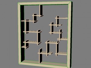 bookshelf 7 max 2011 3Dモデル
