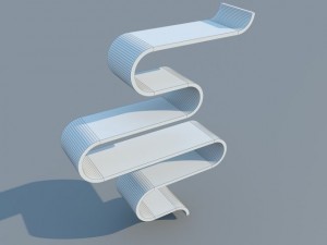 bookshelf 11 max 2011 3D मॉडल