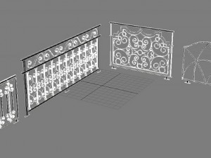 railing art max 2011 Modelo 3D