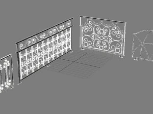 railing art max 2011 3D Model