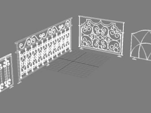 railing art max 2011 3D Model
