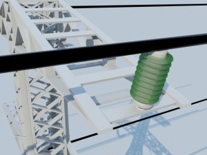 electrical tower max 2011 3D 模型