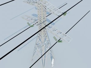 electrical tower max 2011 3D Model