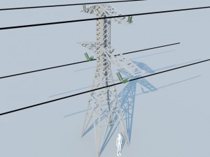 electrical tower max 2011 3D 模型
