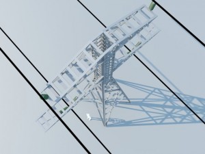 electrical tower max 2011 3D 模型
