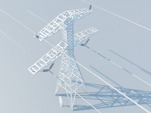electrical tower max 2011 3D 模型