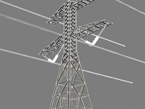 electrical tower max 2011 3D 模型