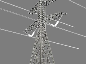 electrical tower max 2011 3D Model