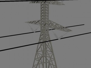 electrical tower max 2011 3D 模型