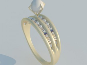 ring pearl 3D-Modell