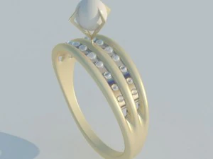 अंगूठी मोती 3D मॉडल