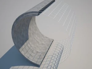 concrete pipes max 2011 3D Model