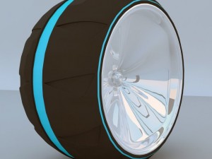 futuristic wheel concept max 2011 3D Model