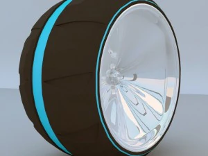 conceito de roda futurista max 2011 Modelo 3D