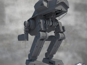 mech 1 low poly max 2011 3D Model