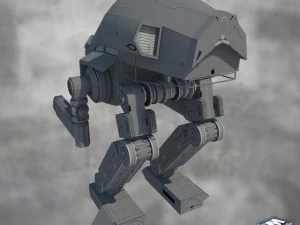 mech 1 low poly max 2011 3D Model