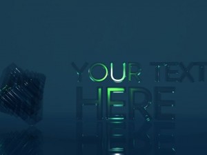 text raytraced enviroment maya 3D Model