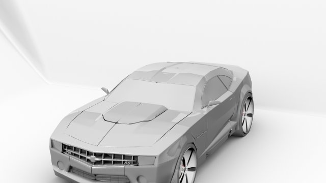 camaro  car  for  dynamics 3Dモデル .c4d .max .obj .3ds .fbx .stl .blend 
