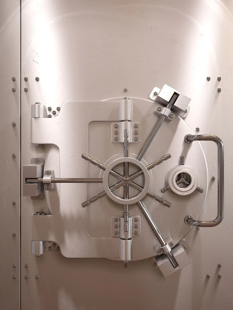 bank strongroom door 3D Model .c4d .max .obj .3ds .fbx .stl .blend