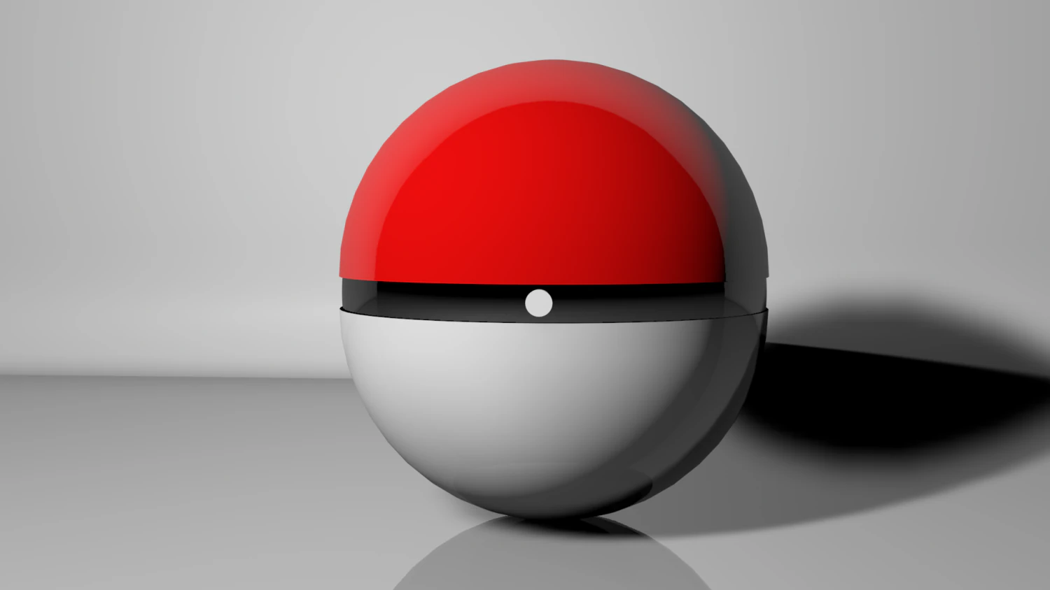 pokeball 3D Model .c4d .max .obj .3ds .fbx .stl .blend