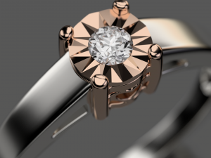 illusion setting ring 3D Модель