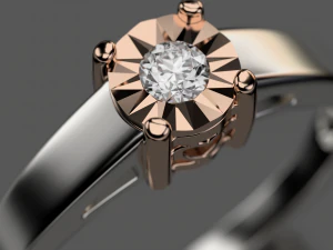 illusion setting ring 3D Model