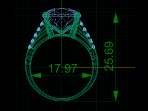 cushion ring Modelo 3D