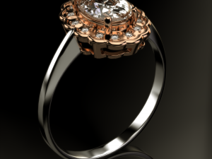 diana diamond ring Model 3D