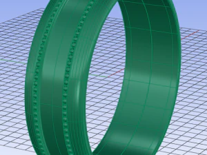 anello nuziale Modello 3D