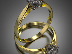 anello nuziale Modello 3D