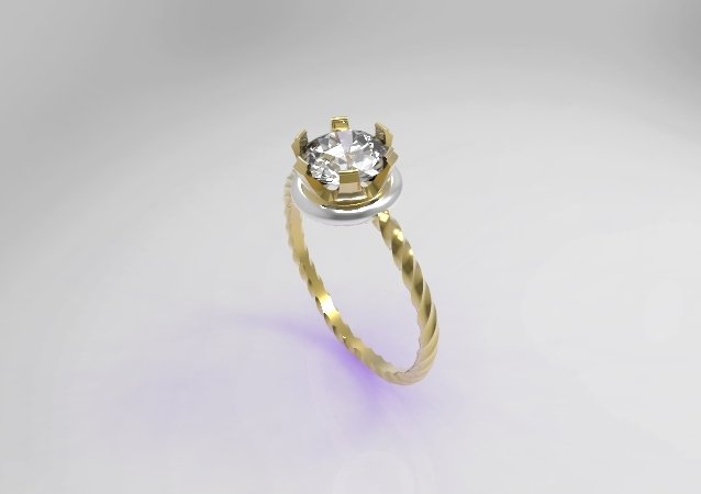 spiral ring 3D Модель .c4d .max .obj .3ds .fbx .stl .blend 