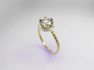 anel espiral Modelo 3D