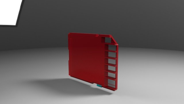 sd card 3D Модель .c4d .max .obj .3ds .fbx .stl .blend 