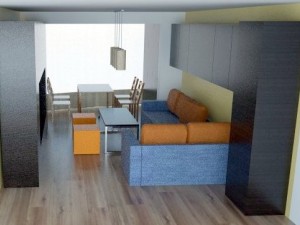 living room in sofia Model 3D