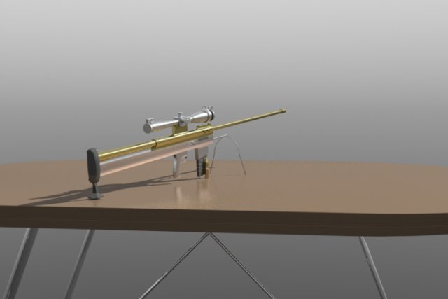 sniper 50bmg Modelo 3D .c4d .max .obj .3ds .fbx .stl .blend 