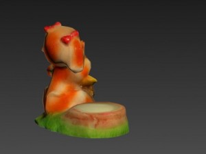 dog candlestick Modelo 3D