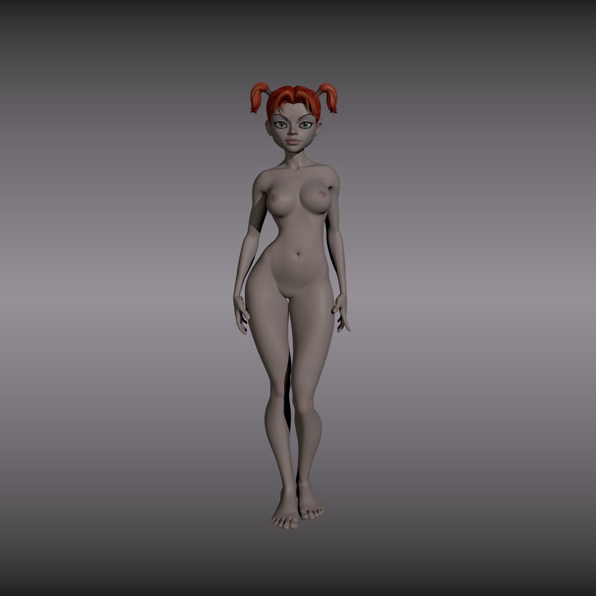 Free 3D realistic nude female characters models for download, files in 3ds,...