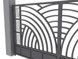 gerbang rumah Model 3D