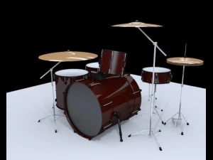 Schlagzeug 3D Modell