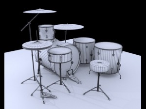 drum kit 3D Model