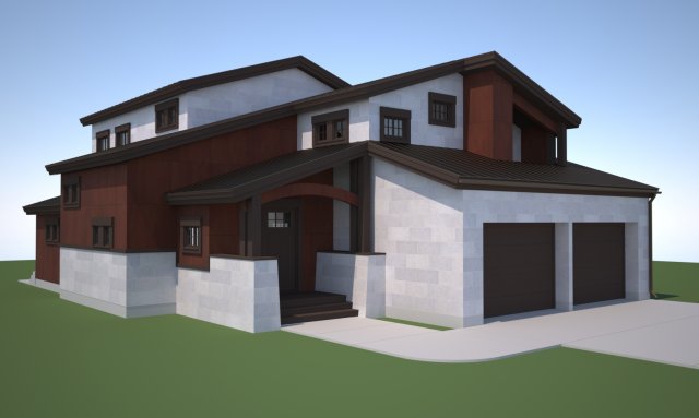 rust house 3D मॉडल .c4d .max .obj .3ds .fbx .stl .blend 