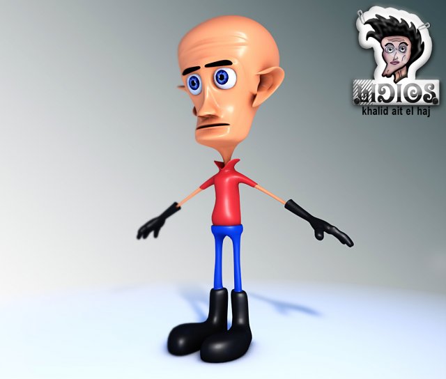 the bald guy Modelo 3D .c4d .max .obj .3ds .fbx .stl .blend 