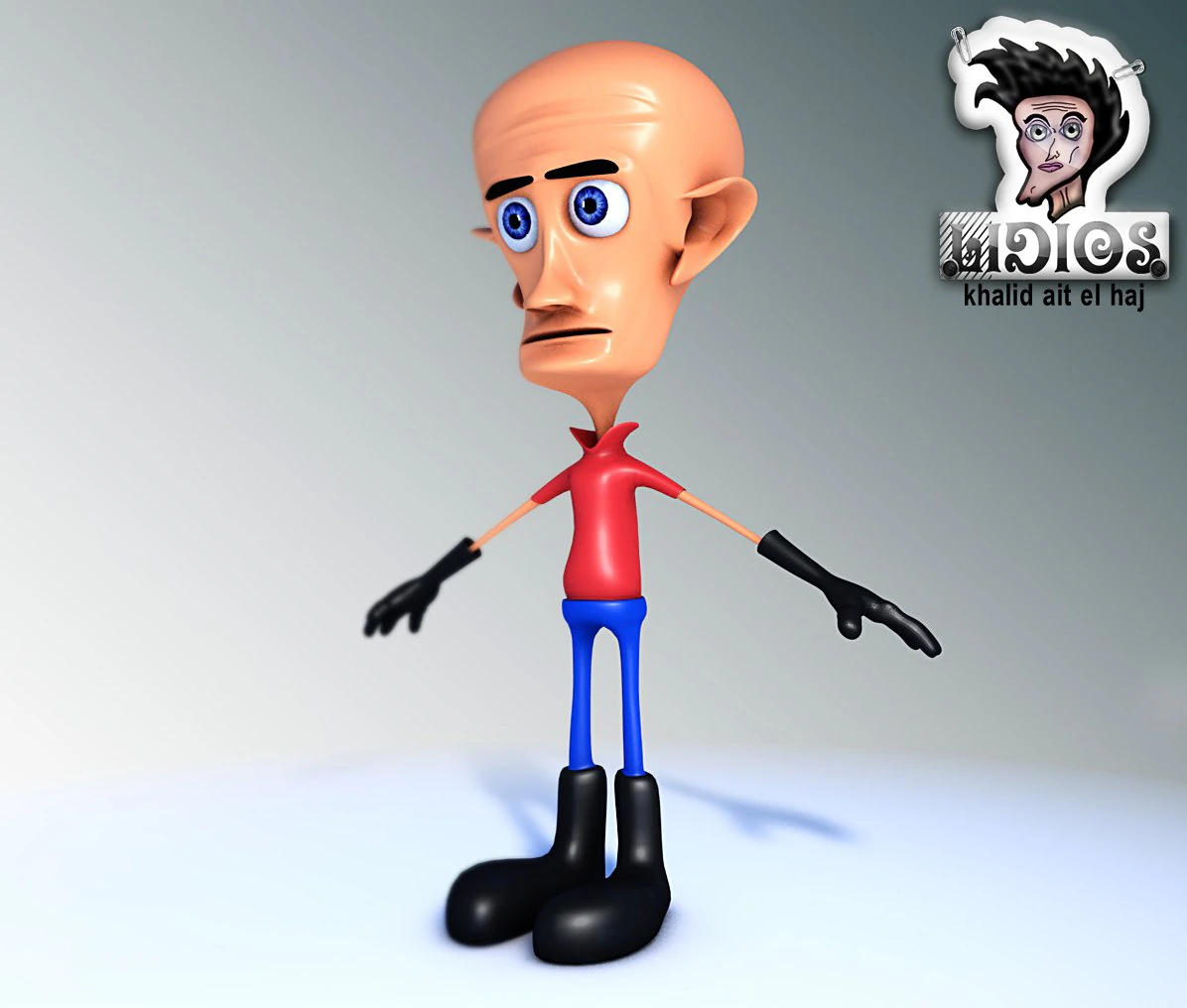 the bald guy 3D Model .c4d .max .obj .3ds .fbx .stl .blend 