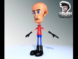 el chico calvo Modelo 3D