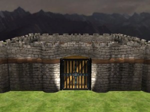 medieval wall kit Modello 3D