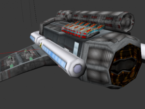 space cargo bomber ship 3D Model