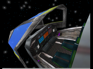 space cargo bomber ship 3D Model