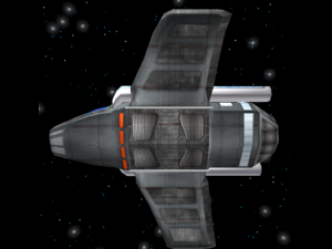 space cargo bomber ship 3D Model